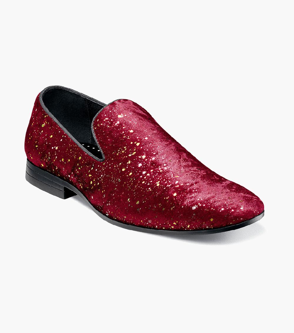 stacy adams Stellar Plain Toe Glitter Slip On Men’s Dress Shoes