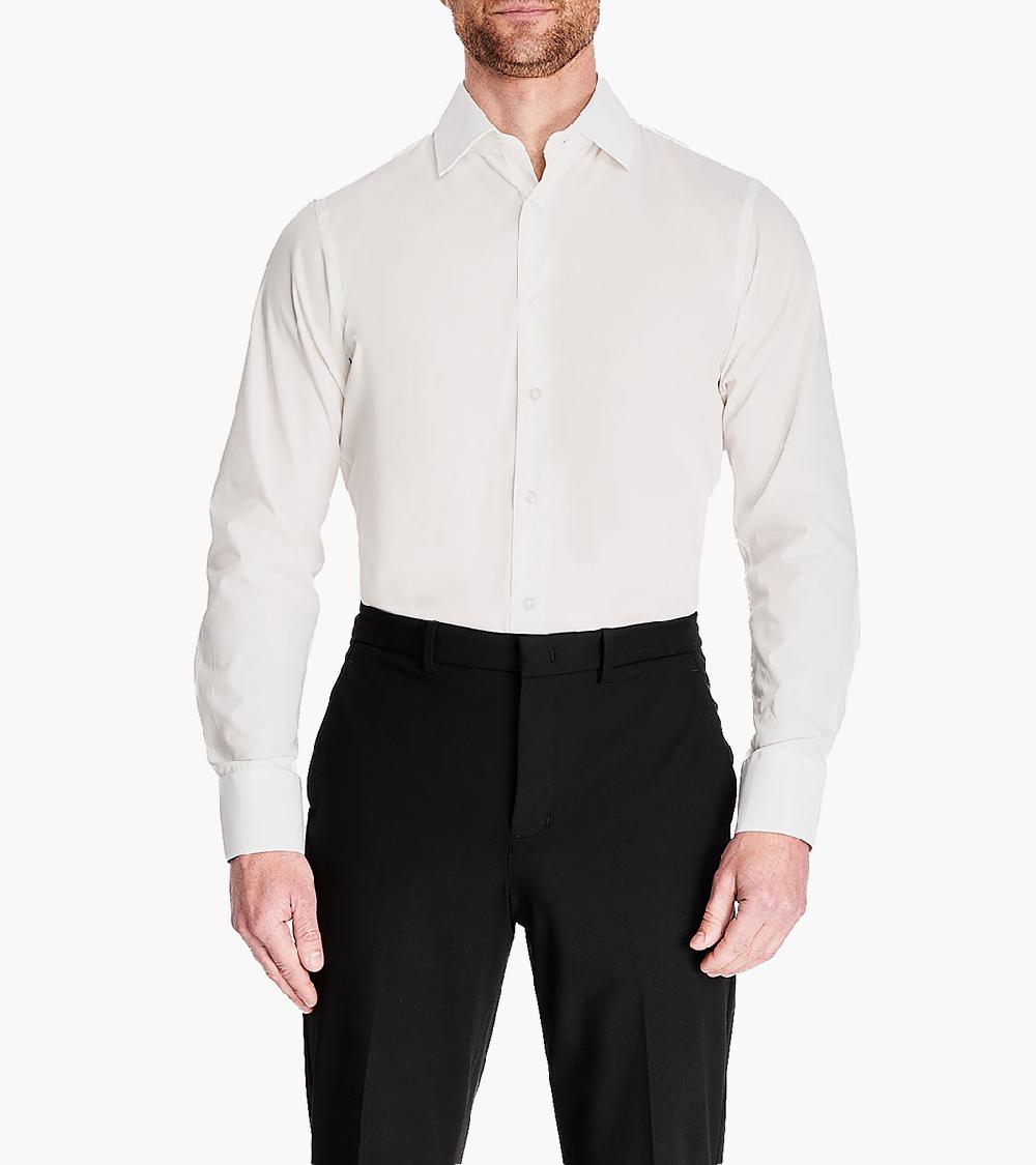 stacy adams Sullivan Dress Shirt Spread Collar Dress Shirts