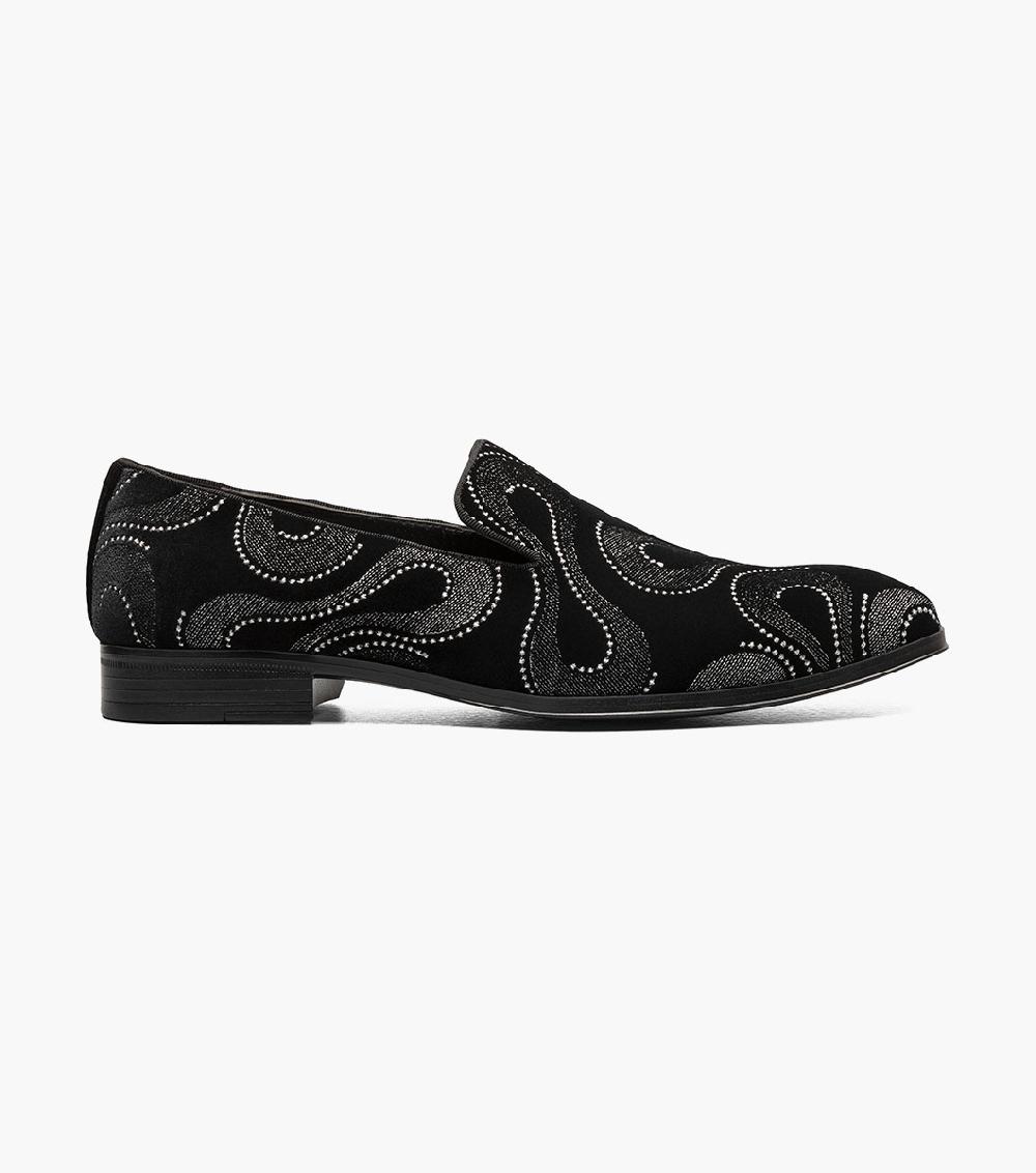 Stacy Adams Swainson Plain Toe Embroidered Slip On Stacy Adams Last Pairs