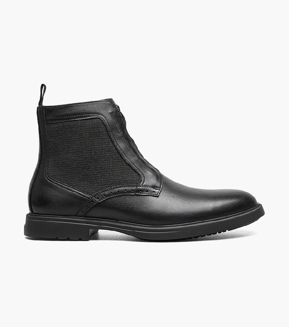 Stacy Adams Thompson Plain Toe Elastic Lace Boot Men’s Boots