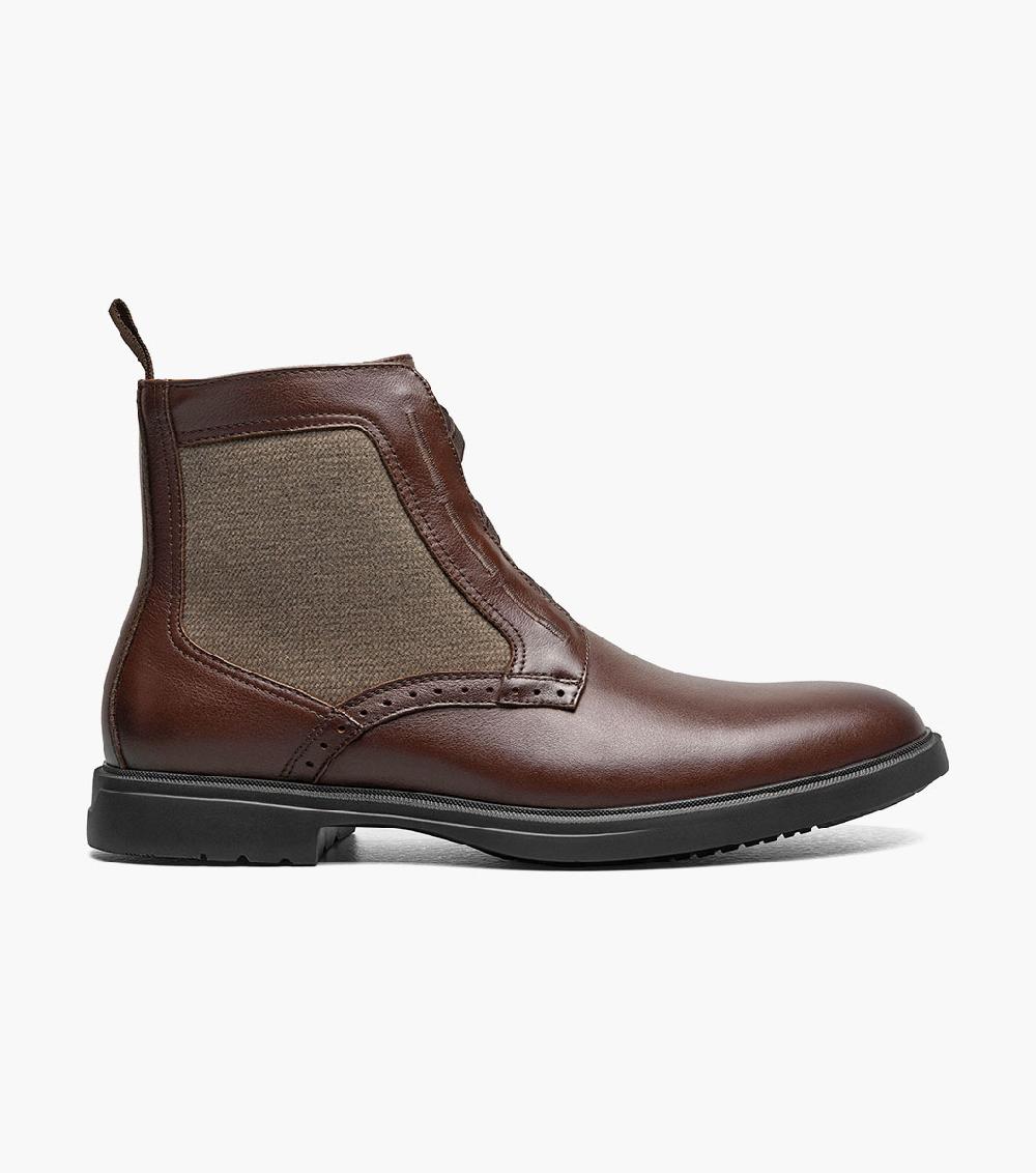 Stacy Adams Thompson Plain Toe Elastic Lace Boot Men’s Boots