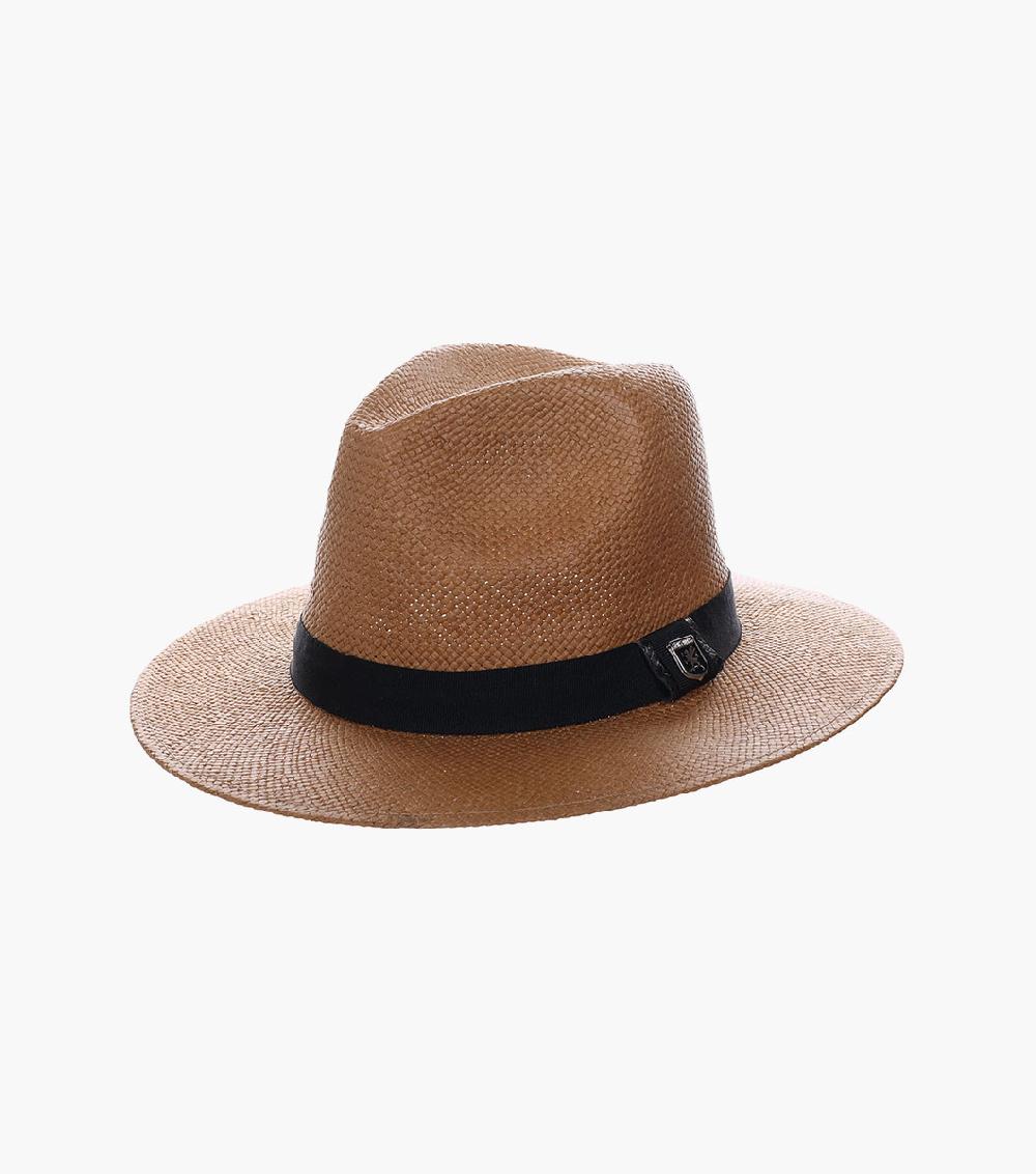 stacy adams Torno Fedora Toyo Pinch Front Hat Men’s Hats