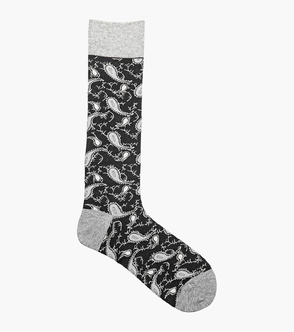 Stacy Adams Two Tone Paisley Men’s Crew Dress Sock Men’s Socks