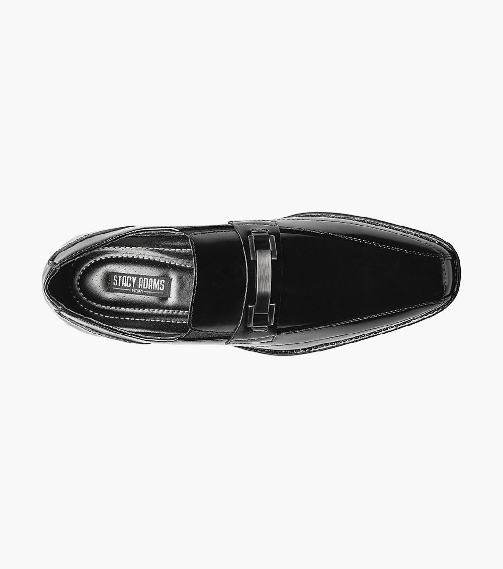 Stacy Adams Wakefield Bike Toe Bit Slip On Men’s Dress Shoes