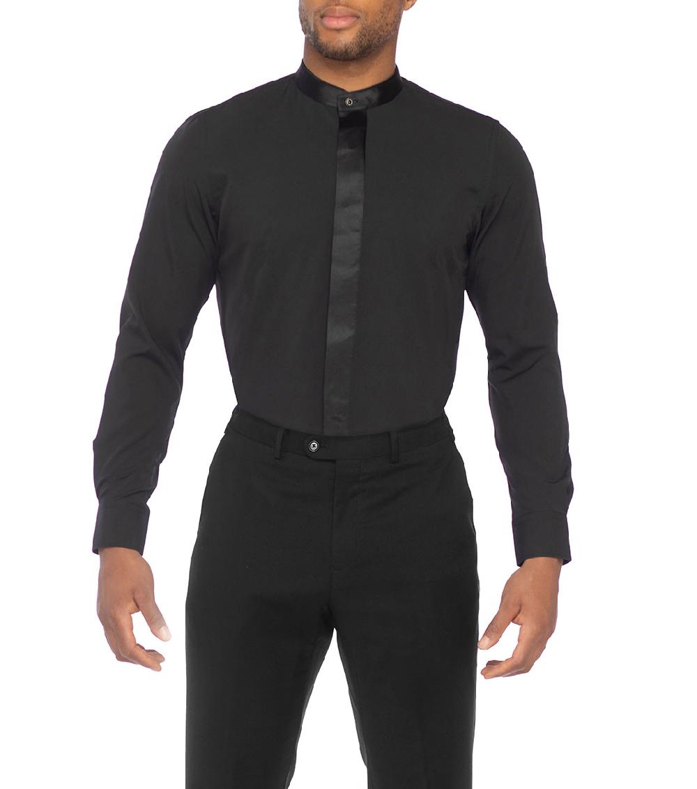 stacy adams Walsh Dress Shirt Band Collar Dress Shirts