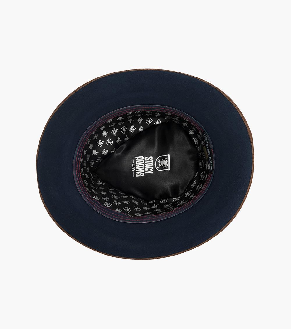 Stacy Adams Wentworth Fedora Wool Felt Pinch Front Hat Men’s Hats