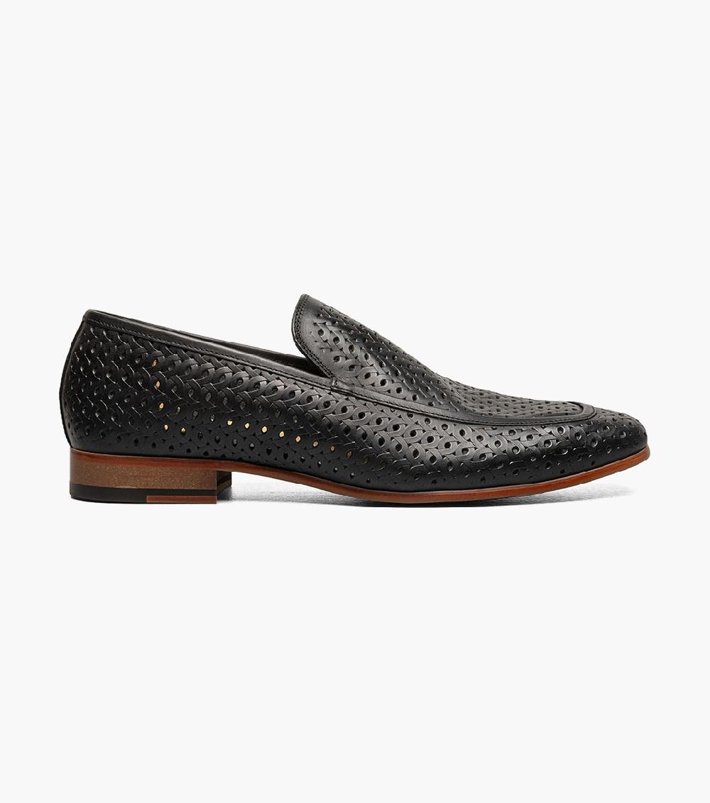 Stacy Adams Winden Moc Toe Perf Slip On Men’s Dress Shoes