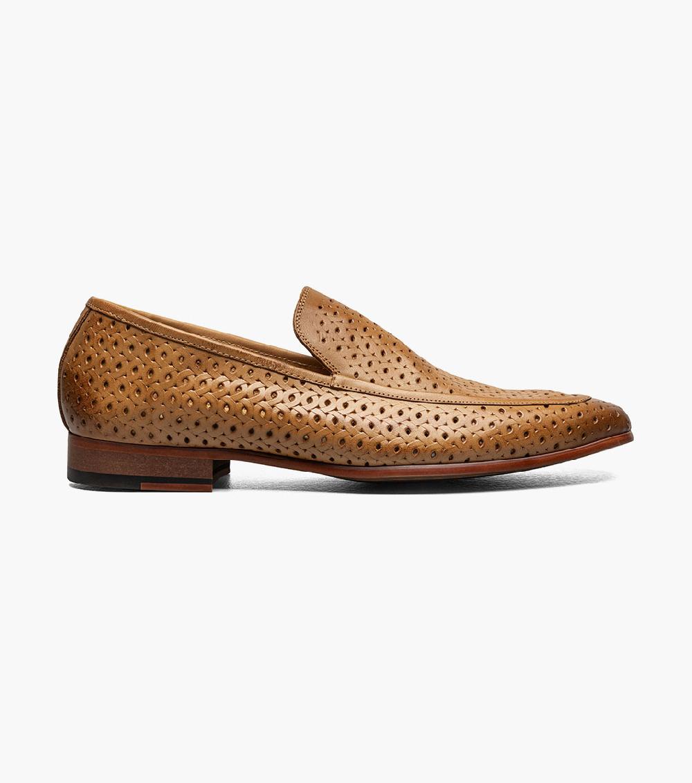 Stacy Adams Winden Moc Toe Perf Slip On Men’s Dress Shoes