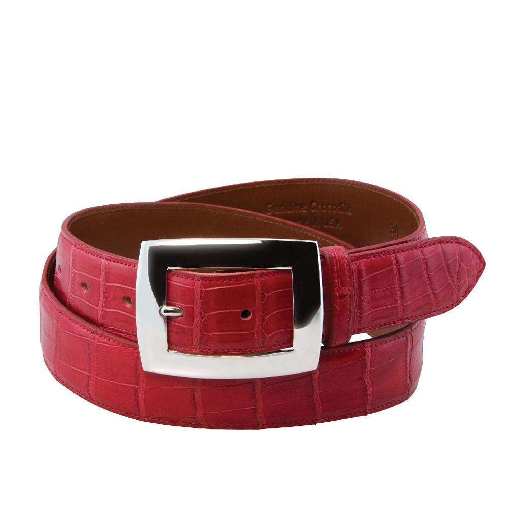 stallion boots & leather goods Red Alligator/Crocodile