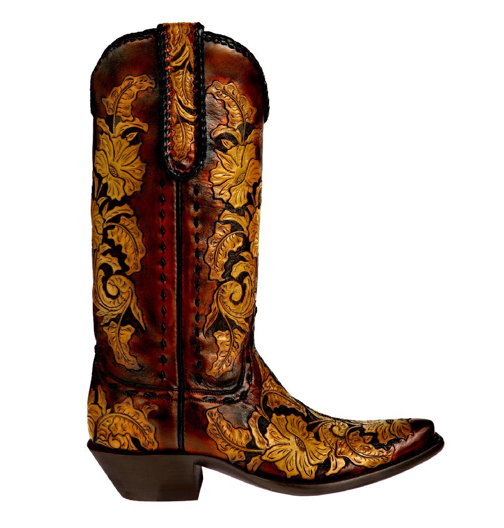 stallion Boots & Leather Goods Western Flowers
