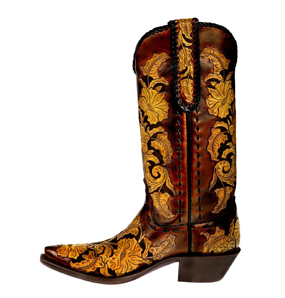 stallion Boots & Leather Goods Western Flowers