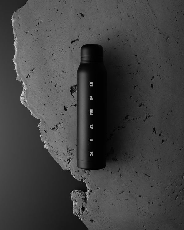 Stampd 16.9 Oz. Black Terrain Water Bottle Black White