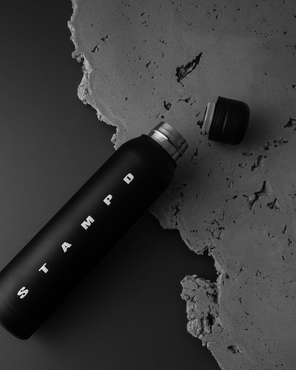 Stampd 16.9 Oz. Black Terrain Water Bottle Black White