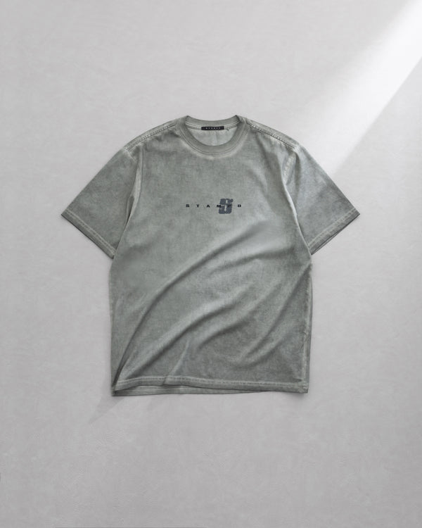 Stampd Broken Ice Transit Relaxed Tee - Oil Washed Iron Grey