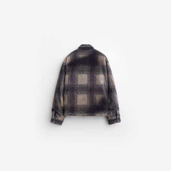 Stampd Camo Plaid Cropped Sherpa Buttondown Camo Plaid
