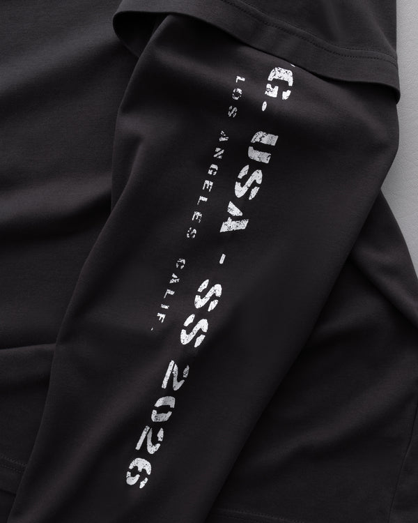 Stampd S26 Double Layered LS Relaxed Tee - Vintage Washed Charcoal