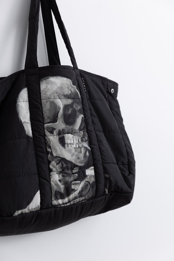 Stampd Skeleton Oversized Puffer Tote Skeleton Print