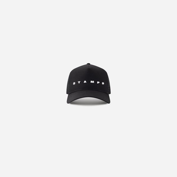 stampd 3D Strike Logo Trucker Hat Black