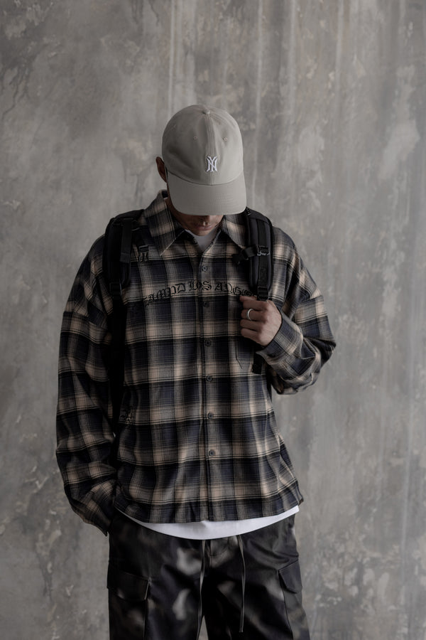 Stampd Cherub Plaid Buttondown Slate Plaid