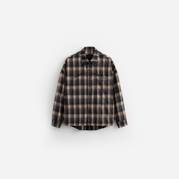 stampd Cherub Plaid Buttondown Slate Plaid