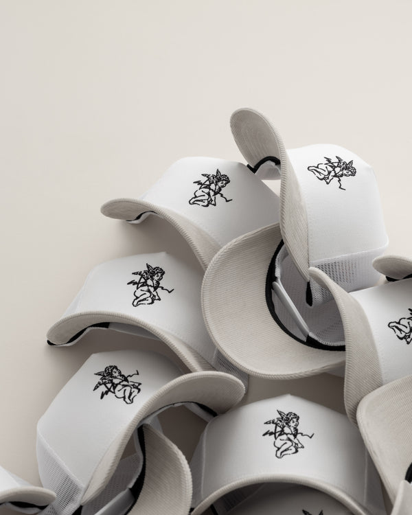 Stampd Cherub Structured Trucker White Stone