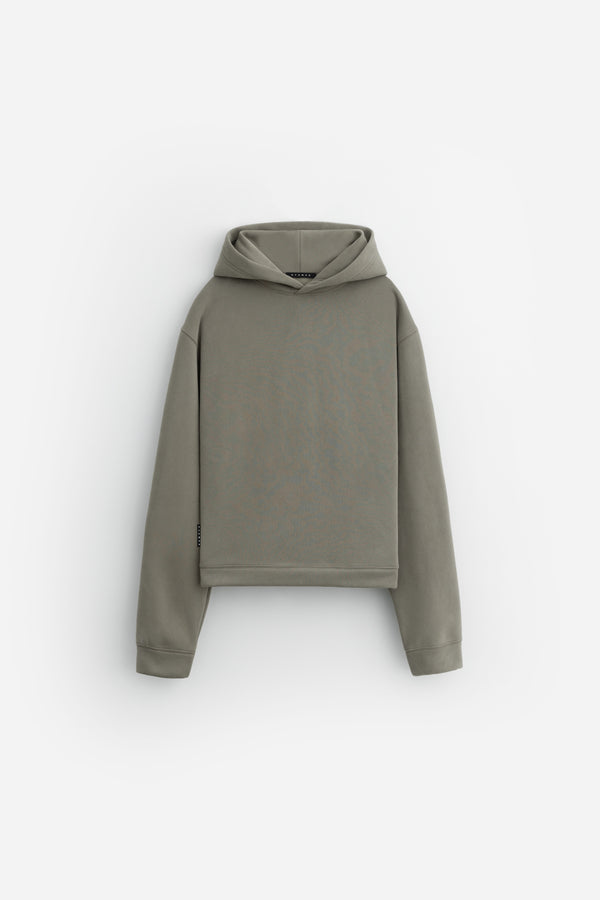 stampd Cropped Fleece Hoodie Jade