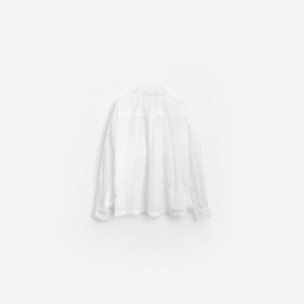 Stampd Cropped Oversized Buttondown White