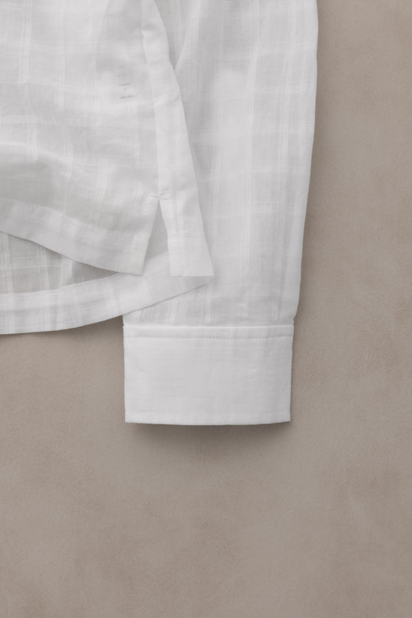 Stampd Cropped Oversized Buttondown White