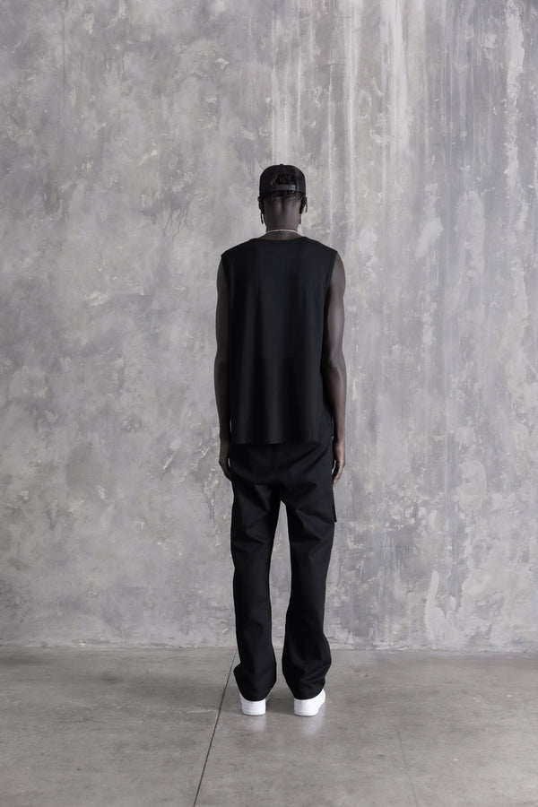 Stampd Cutoff Tank Black