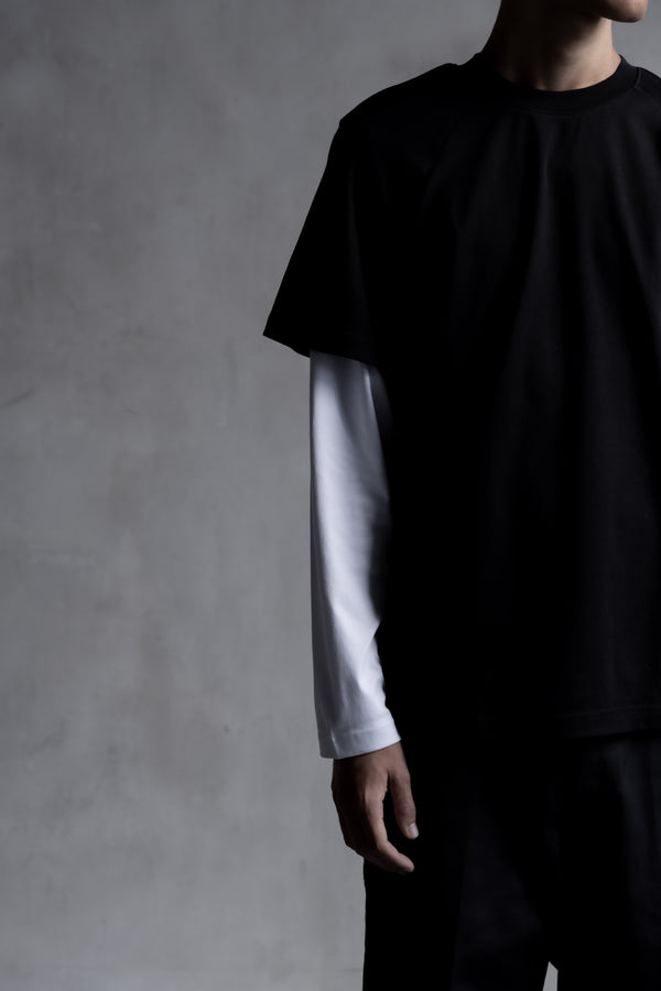 Stampd Double Layer LS Relaxed Tee Black White