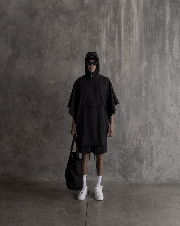 Stampd Hooded Poncho Black