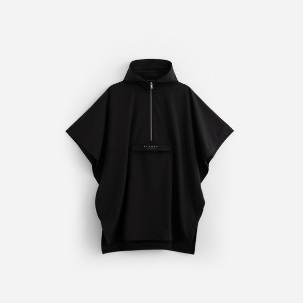 stampd Hooded Poncho Black