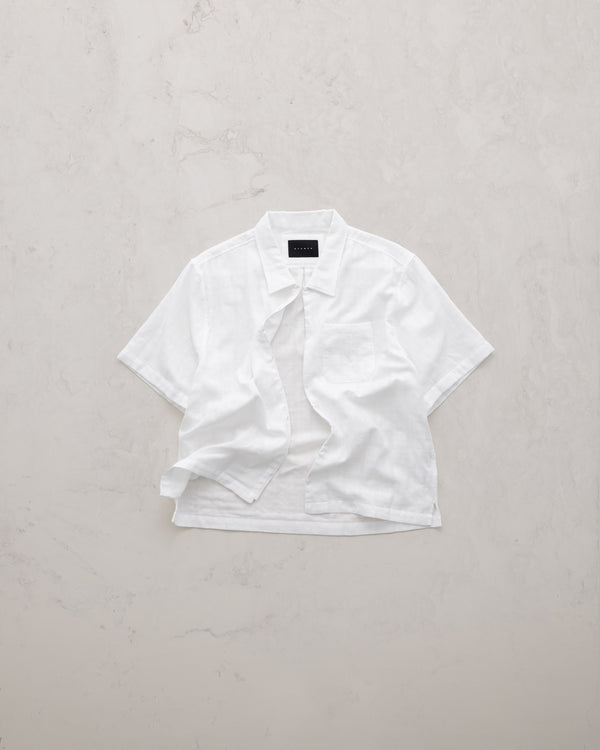 Stampd Hook And Eye Front SS Buttondown White