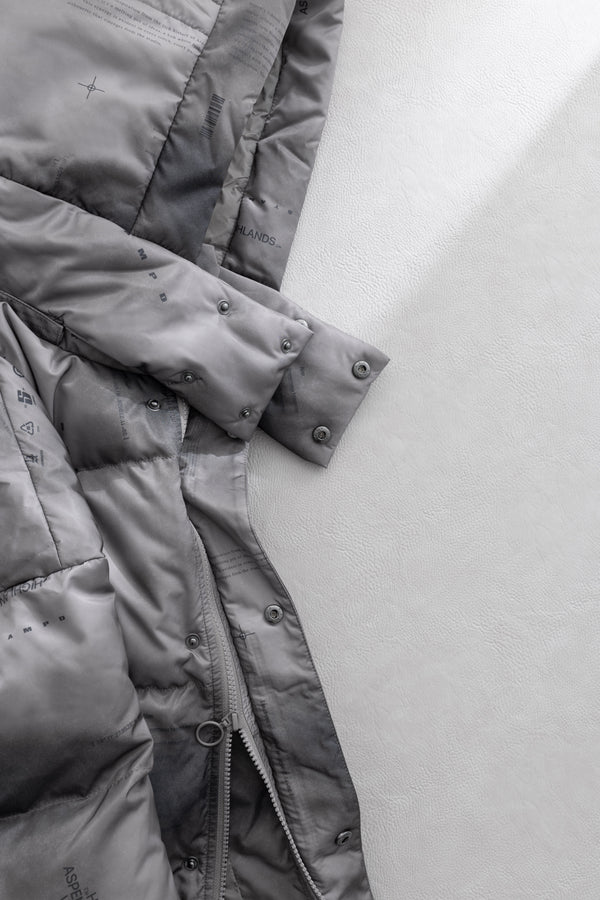 Stampd Ice Print Cropped Puffer Ice Print