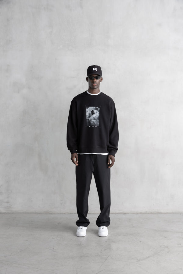 Stampd In The Clouds Crewneck Black