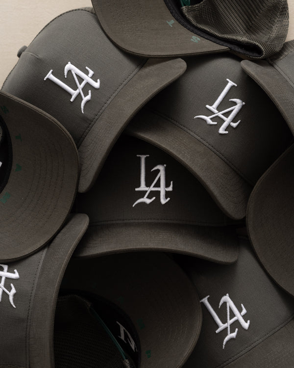 Stampd LA 001 Brushed Twill Trucker Jalapeno Olive