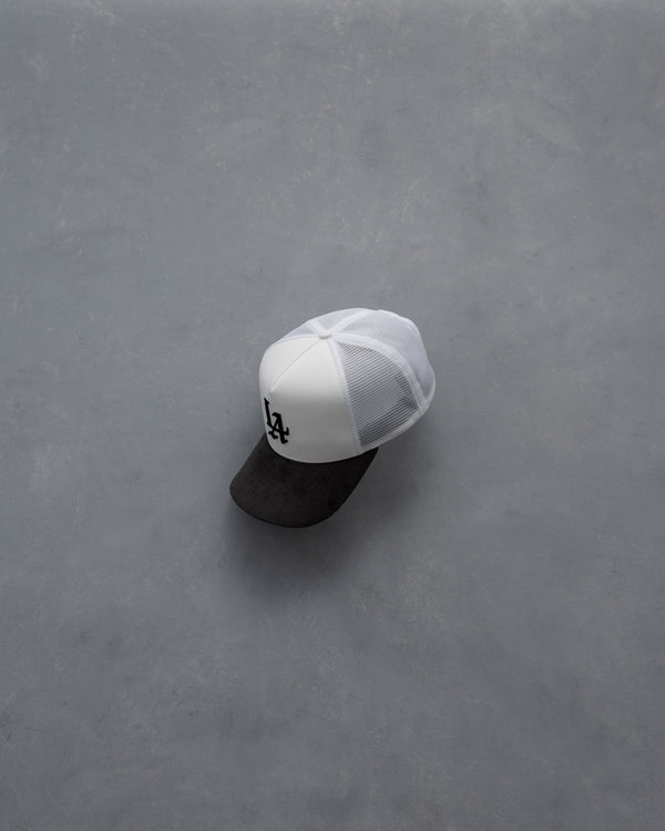 Stampd LA 001 S Cord Trucker White Charcoal