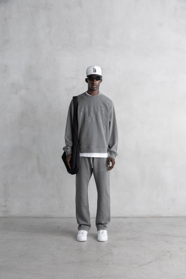 Stampd LA Crewneck - Snow Washed Vintage Grey