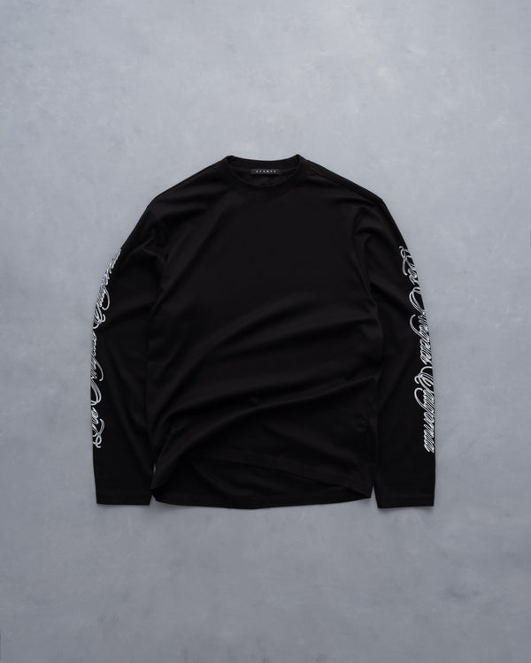 Stampd LA Cursive LS Relaxed Tee Black