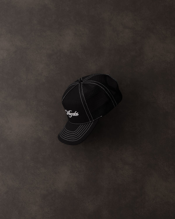 Stampd LA Script Trucker Black