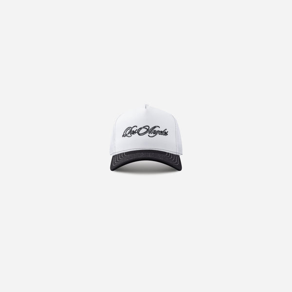 stampd LA Script Trucker White