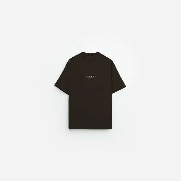 stampd Stampd LA Stack Logo Relaxed Tee - Vintage Washed Dark Chocolate