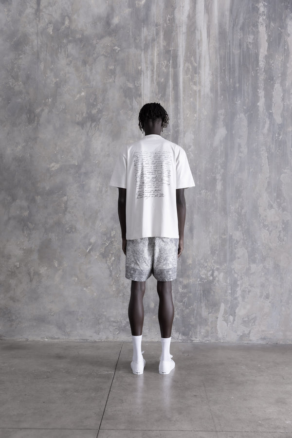 Stampd Letter Relaxed Tee Dust White