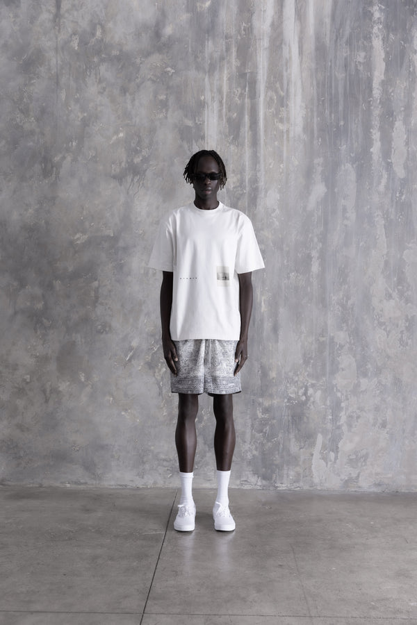 Stampd Letter Relaxed Tee Dust White