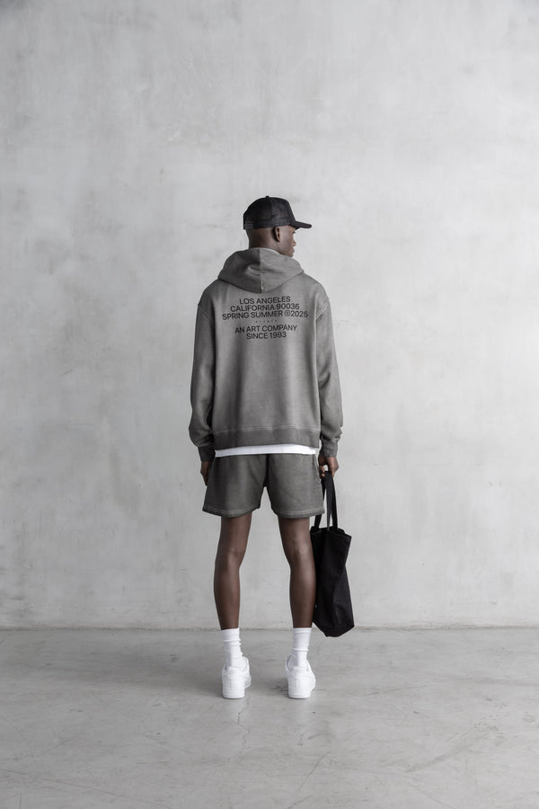 Stampd Madonna Hoodie - Oil Washed Storm Grey