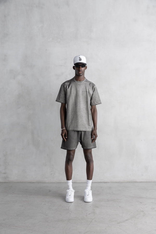 Stampd Madonna Relaxed Tee - Oil Washed Storm Grey