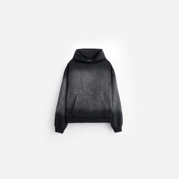 stampd Neo Tribal Core Hoodie - Dip Dyed Black