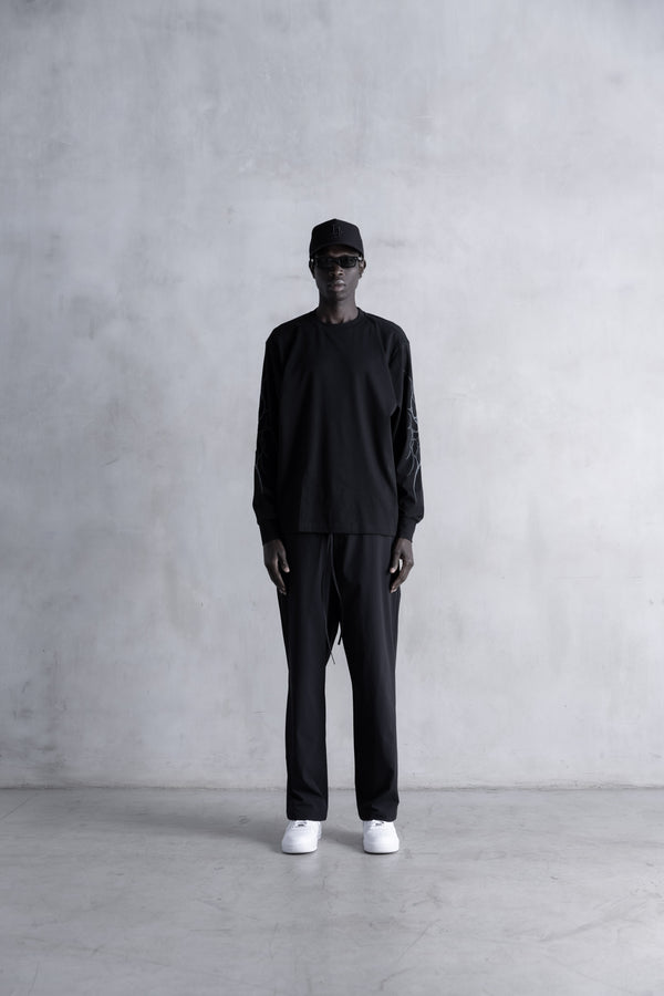 Stampd Neo Tribal LS Relaxed Tee Black