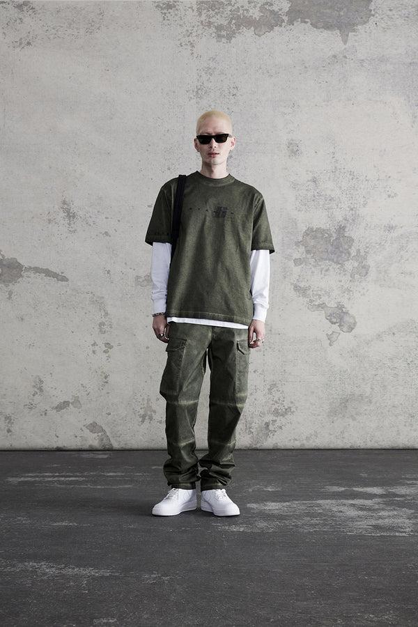 Stampd Oil Washed Cargo Pant Army