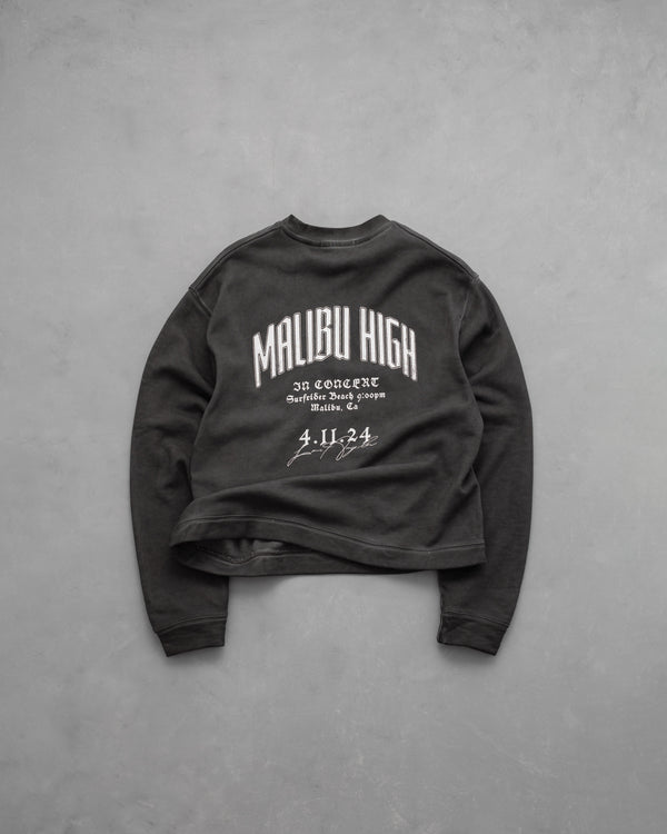 Stampd Oil Washed Malibu High Crew Black Oil Wash
